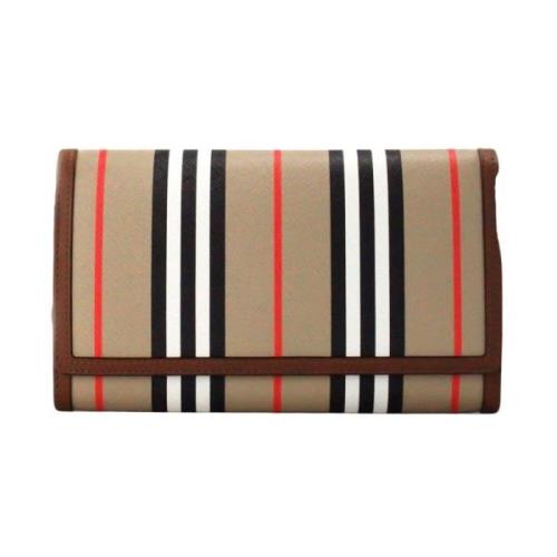 Burberry Icon Stripe Archive Tan Plnbok Crossbody Vska Multicolor, Uni...