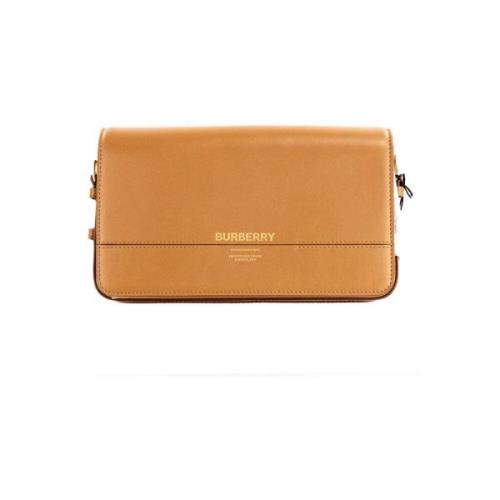 Burberry Grace Small Flap Crossbody Clutch Brown, Dam