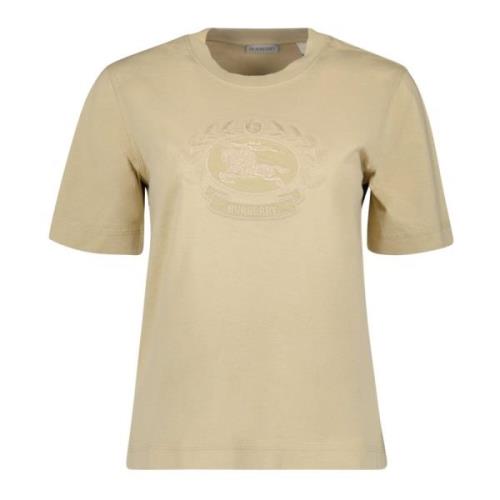 Burberry Beige Bomull T-shirt Höst-Vinter 2024 Beige, Dam