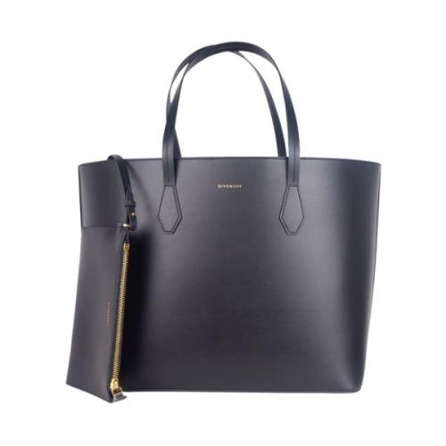 Givenchy Svart Läder Crossbody Väska med Clutch Black, Unisex