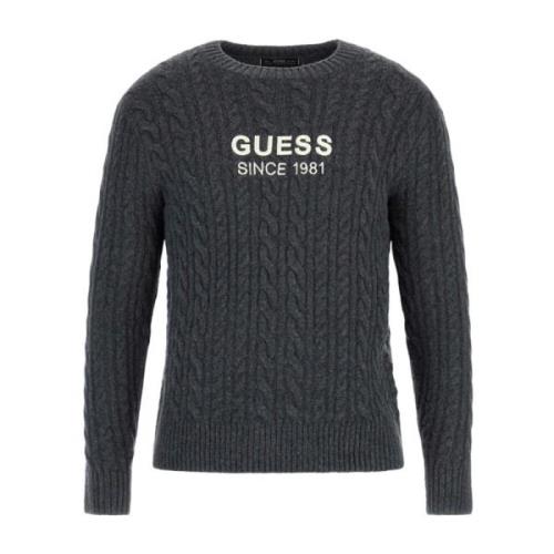 Guess Grå Textil Jersey för Män Gray, Herr