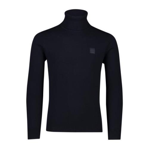 Hugo Boss Mörkblå Akiro Turtleneck Tröja Blue, Herr