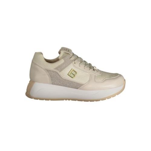 Laura Biagiotti Beige Sneaker med Kontrastdetaljer Beige, Dam