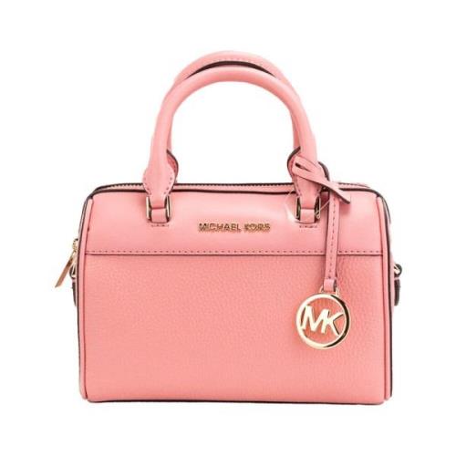 Michael Kors Tea Rose Pebbled Leather Crossbody Vsk Pink, Dam