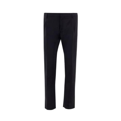 Valentino Svarta Ull Jeans Byxor Black, Herr