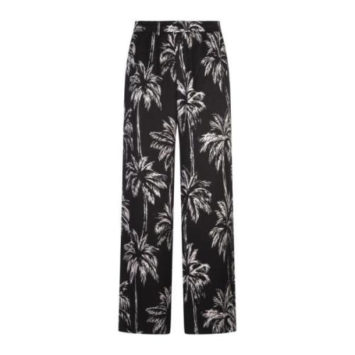 Balmain Svart Palmträd Tryck Pyjama Byxor Black, Herr