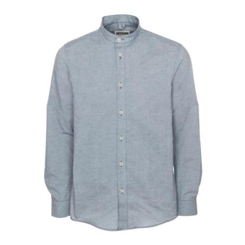 Drykorn Casual Skjorta med Ståkrage Blue, Herr