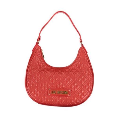 Love Moschino Röd Handväska med Justerbar Axelrem Red, Dam