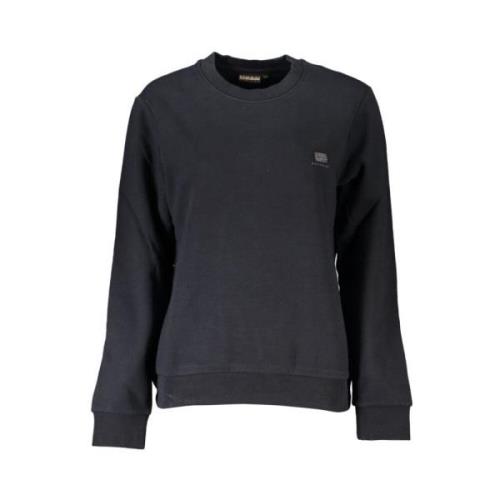 Napapijri Elegant Svart Fleece Sweatshirt Black, Dam