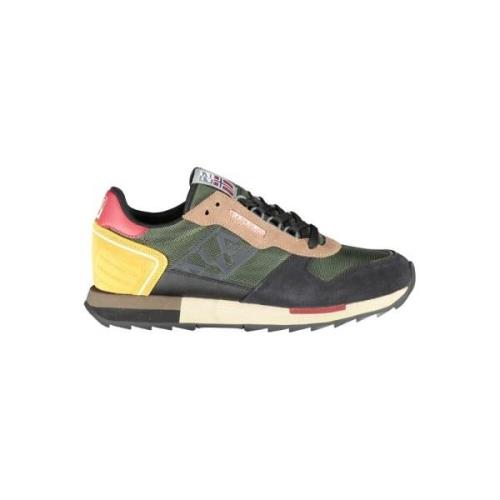 Napapijri Grön Sportig Sneaker Ensemble Multicolor, Herr