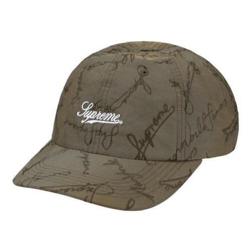 Supreme Script Logos 6-panel Tan Keps Beige, Unisex