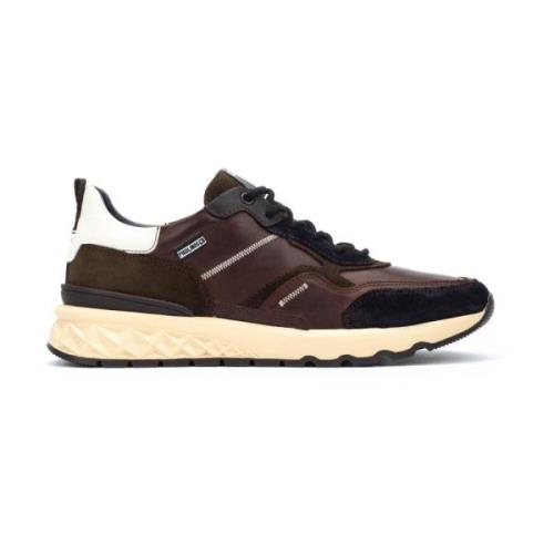 Pikolinos Brun Läder Herr Sneaker Brown, Herr