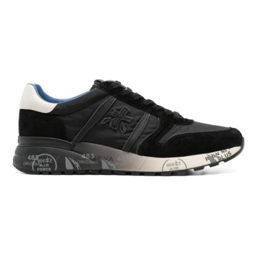 Premiata Mocka sneakers med läderfoder Black, Herr