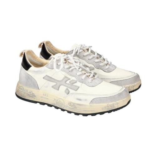 Premiata Snygga Sneakers för Män Beige, Herr