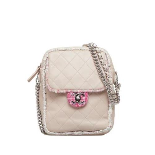 Chanel Vintage Pre-owned Laeder crossbodyvskor Pink, Dam