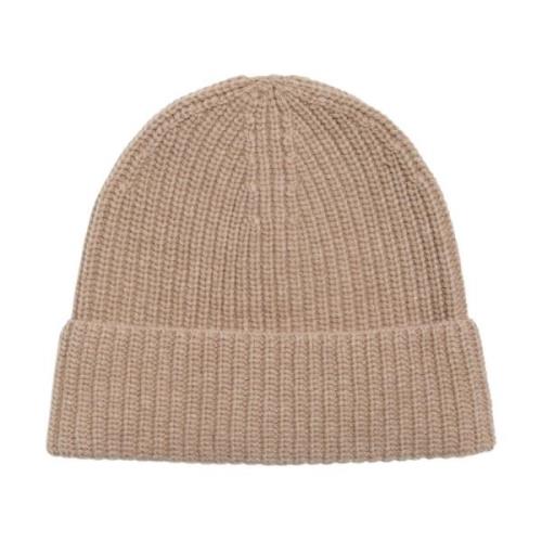 IVY OAK Räfflad Beanie i Beige Melange Beige, Dam