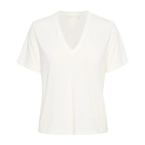 InWear Klassisk V-ringad Topp Whisper White White, Dam