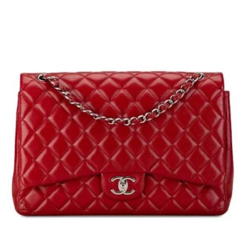 Chanel Vintage Pre-owned Laeder axelremsvskor Red, Dam