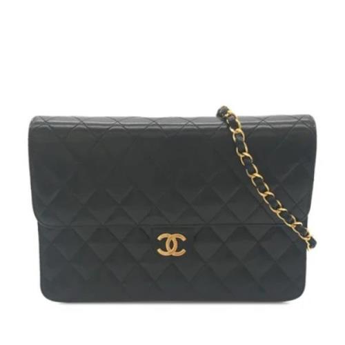 Chanel Vintage Pre-owned Laeder axelremsvskor Black, Dam