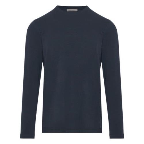 Corneliani Bomullsweatshirt med Elastanblandning Blue, Herr