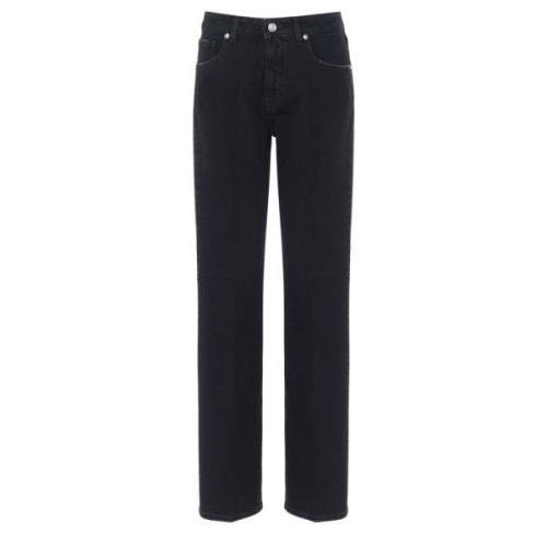 Nine In The Morning Svart Denim Straight Leg Jeans Black, Dam