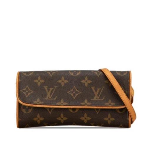 Louis Vuitton Vintage Pre-owned Canvas crossbodyvskor Brown, Dam