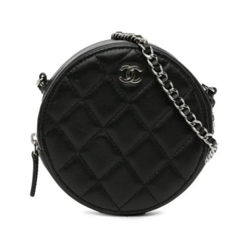 Chanel Vintage Pre-owned Laeder axelremsvskor Black, Dam