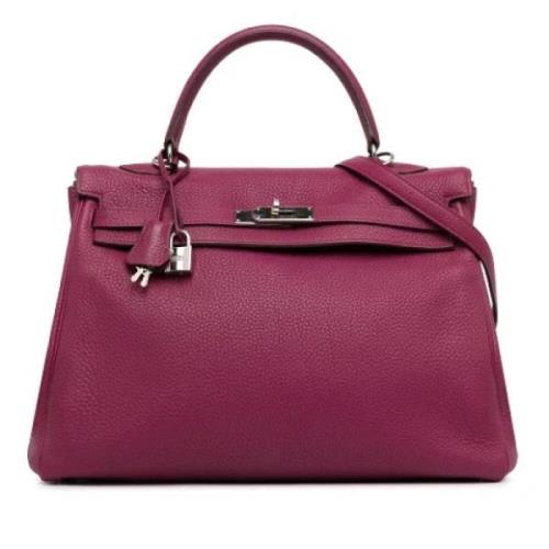 Hermès Vintage Pre-owned Laeder handvskor Purple, Dam