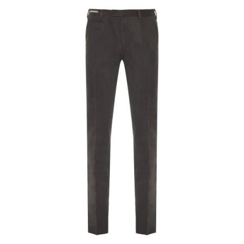 Corneliani Stretch bomullsbyxor med fickor Gray, Herr