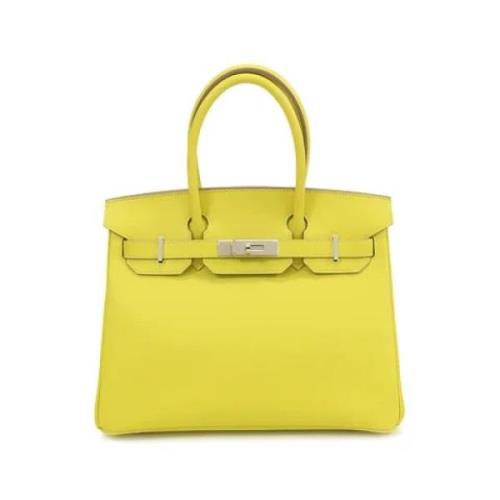 Hermès Vintage Pre-owned Laeder handvskor Yellow, Dam