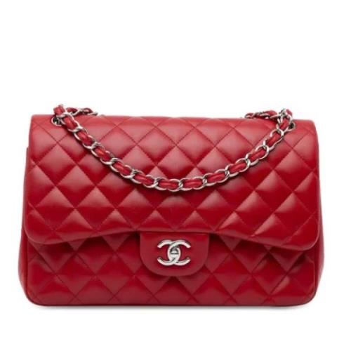 Chanel Vintage Pre-owned Laeder axelremsvskor Red, Dam