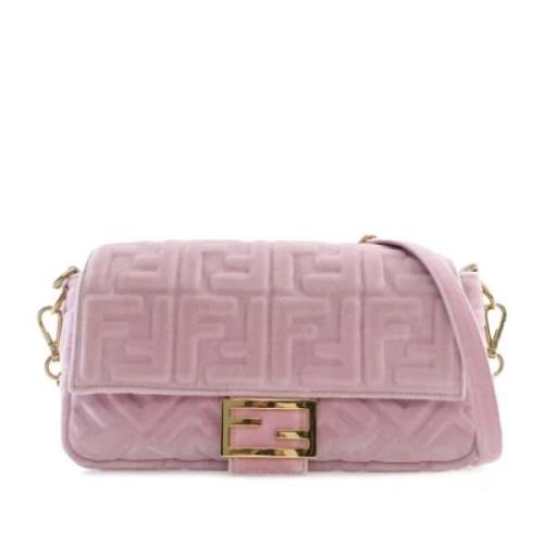 Fendi Vintage Pre-owned Canvas fendi-vskor Pink, Dam