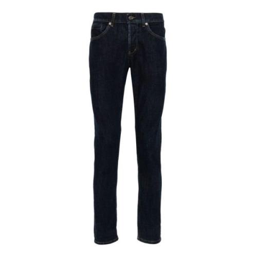 Dondup Blå Skinny Jeans Klassisk Design Blue, Herr