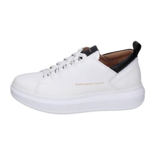 Alexander Smith Läder Herr Sneakers White, Herr