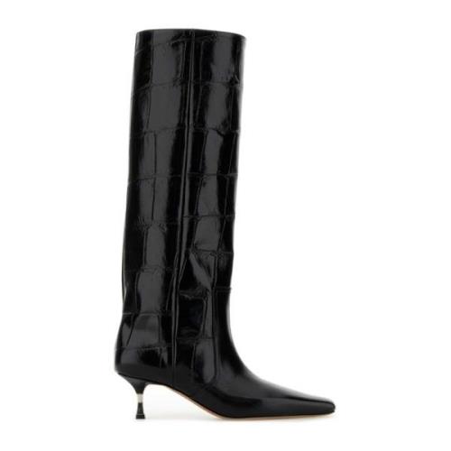 Paris Texas Svarta Läder Ankelboots Black, Dam