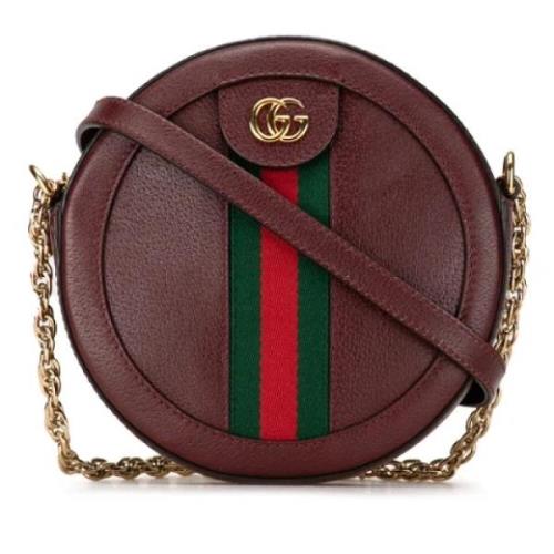 Gucci Vintage Pre-owned Laeder crossbodyvskor Red, Dam