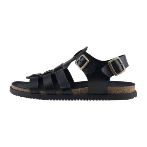 Nature Footwear Svart Läder Sandal 1107-040-002 Black, Dam