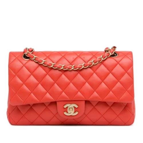 Chanel Vintage Pre-owned Laeder axelremsvskor Red, Dam