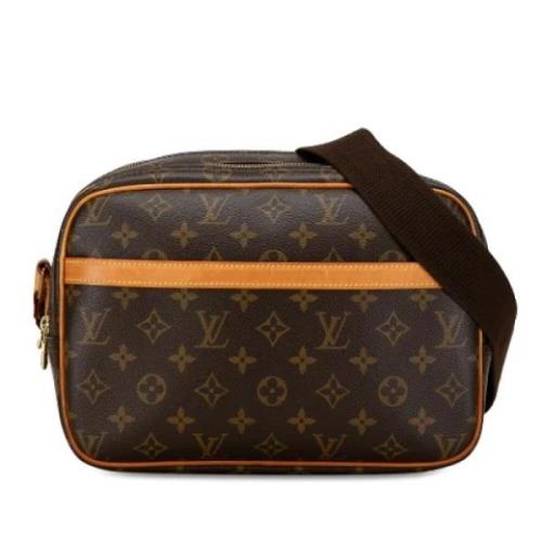 Louis Vuitton Vintage Pre-owned Canvas crossbodyvskor Brown, Dam