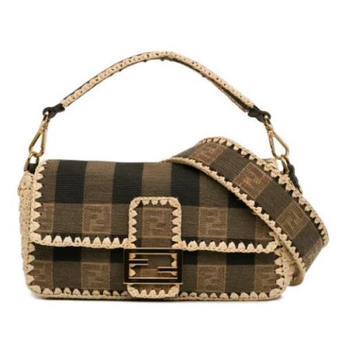 Fendi Vintage Pre-owned Canvas fendi-vskor Brown, Dam