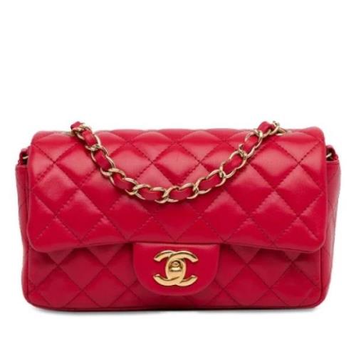 Chanel Vintage Pre-owned Laeder crossbodyvskor Red, Dam