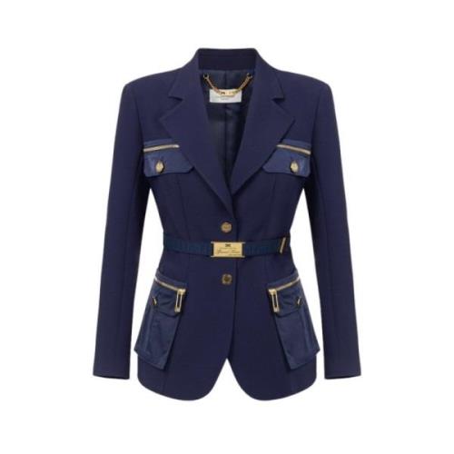 Elisabetta Franchi Snygg Damjacka Blue, Dam