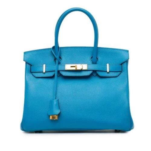 Hermès Vintage Pre-owned Laeder handvskor Blue, Dam