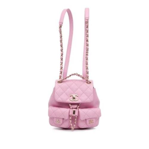 Chanel Vintage Pre-owned Laeder ryggsckar Pink, Dam