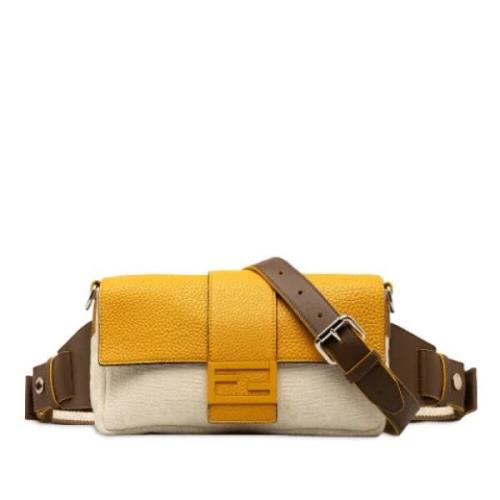 Fendi Vintage Pre-owned Canvas fendi-vskor Beige, Dam