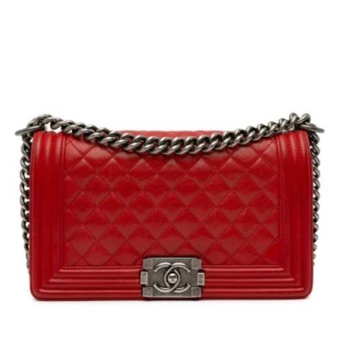 Chanel Vintage Pre-owned Laeder crossbodyvskor Red, Dam