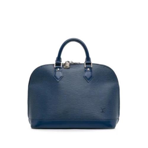 Louis Vuitton Vintage Pre-owned Laeder handvskor Blue, Dam