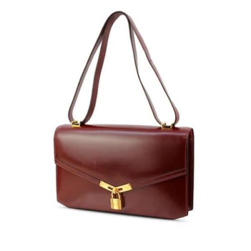 Hermès Vintage Pre-owned Laeder crossbodyvskor Red, Dam