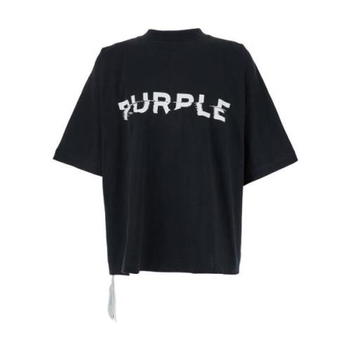 Purple Brand Jersey Oversized T-shirts och Polos Black, Herr