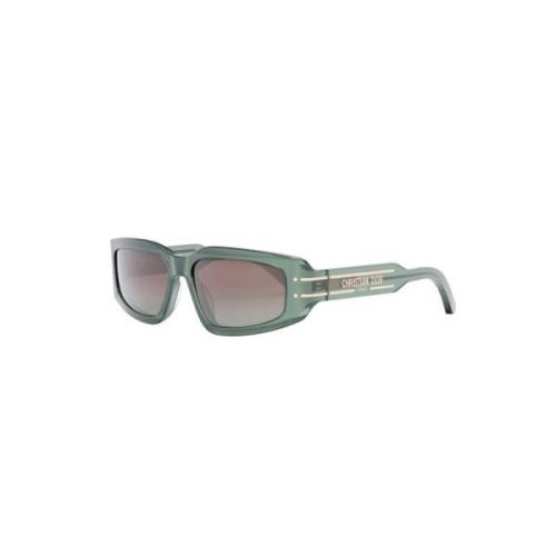 Dior Signature Light Green Gradient Brown Solglasögon Brown, Unisex